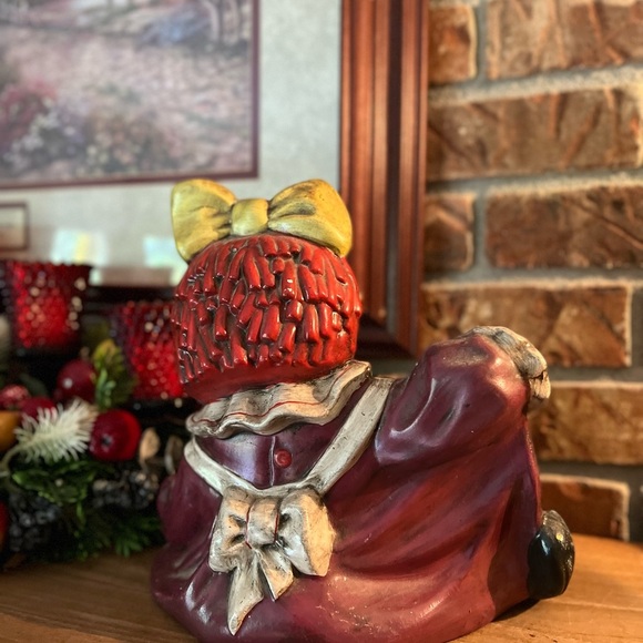 Rare Vintage 1950’s Raggedy Ann Porcelain Hand painted Sculpture - Picture 2 of 4